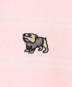 J.PRESS YORK STREET 【UNISEX】ブルドッグワンポイント ボーダー Tシャツ