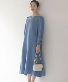 組曲 L ラメジャカード ボートネックワンピース