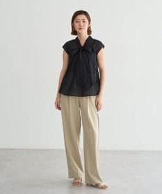 YECCA VECCA シアーボウタイブラウス