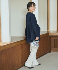 #Newans 【洗える】フォルムペプラムチュニックニット