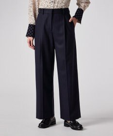 Paul Smith ストライプ ウール ワイドパンツ