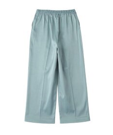 YECCA VECCA 裏起毛サテンリラックスパンツ