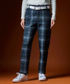 23区GOLF 【WOMEN】チェック柄裏起毛パンツ