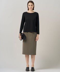 ICB 【UVカット・洗える】ウール2WAYストレッチ タイトスカート