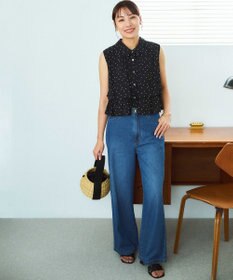 組曲 S 【入江未悠さんコラボ】ギャザーライトデシンティアード ブラウス