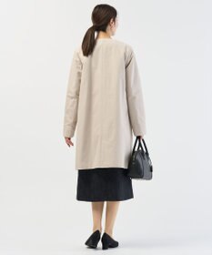 J.PRESS LADIES S 【2way】VINAジェットオックス ノーカラー コート