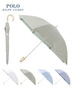 MOONBAT 【軽量】POLO RALPH LAUREN 晴雨兼用日傘 長傘 ストライプスカラ／遮光 遮熱 UV