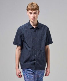 JOSEPH HOMME 【新素材】ランダムプリーツワッシャー　レギュラーカラー半袖シャツ