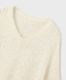 GRACE CONTINENTAL スパンコール畦ニットトップ