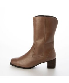 ing <ing>チャンキーヒールショートブーツ