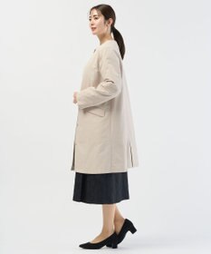 J.PRESS LADIES S 【2way】VINAジェットオックス ノーカラー コート