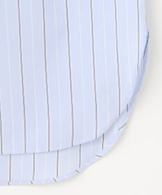 J.PRESS LADIES 【洗える】ランダムストライプ フリルネック ブラウス