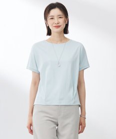 J.PRESS LADIES L 【WEB限定カラーあり・洗える】コットンスムース フレンチスリーブ カットソー