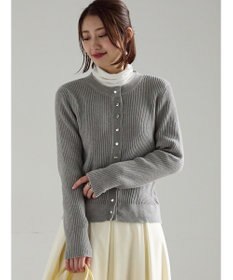 Te chichi モールリブカーディガン