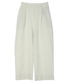 Green Parks インド 綿麻フロントタックパンツ