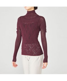 Chacott 【ノーソーイングニット】リバーシブルハイネックトップ