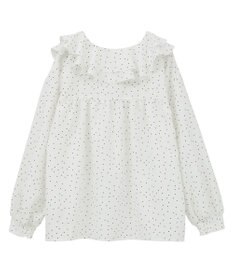 earth music&ecology ラッフルカラーブラウス