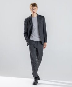 JOSEPH HOMME 新素材【ストレッチ/セットアップ対応】シルキーウールジャージー    ドロスト付テーパードパンツ / PEGG CONVERTIBLE