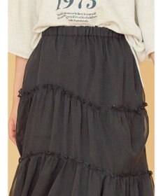 AMERICAN HOLIC 丈違いティアードフリルギャザースカート