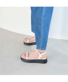 MODE ET JACOMO <noyau>パールデザイン厚底スポーツサンダル