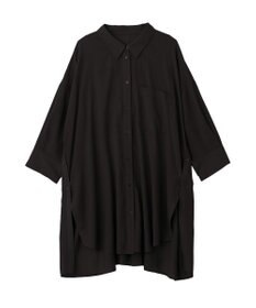 YECCA VECCA リブMIXシアーオーバーシャツ