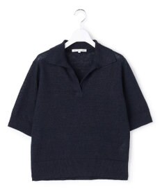 23区 【先行予約】ピュアリネン スキッパー ポロニット