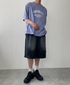 WEGO 【綿100%/MLサイズ展開】DISCUS　ルーズカレッ１００％