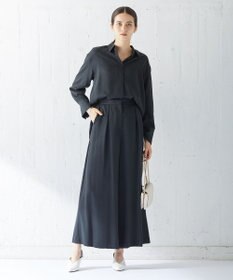 ICB 【洗える】 フィブリルツイル ロングシャツ