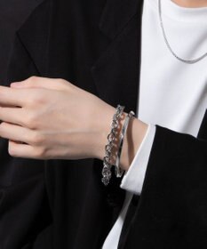 WEGO 【ユニセックス着用ITEM】M2Pステンレスバングルブレス