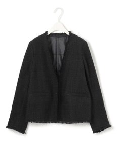 ICB 【CLASSY.1月号掲載】ルレックスツイード ノーカラージャケット