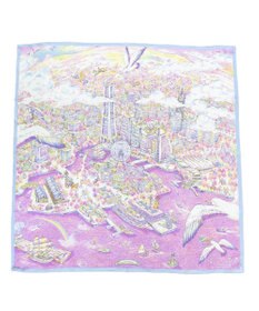 Marca 【伝統横濱スカーフ】YOKOHAMA MINATOMIRAI  大判 シルクツイル スカーフ