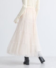earth music&ecology チュールパールスカート