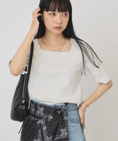 AMERICAN HOLIC スクエアネック5分袖プルオーバー