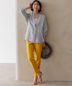 23区 【Oggi8月号掲載/洗える】LIBECO ベーシック シャツ