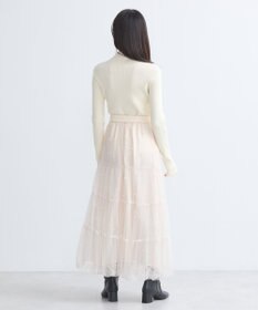 earth music&ecology チュールパールスカート