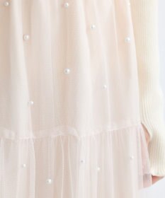 earth music&ecology チュールパールスカート