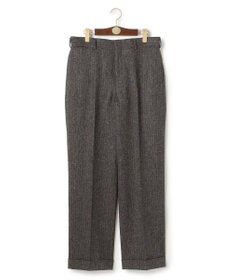 J.PRESS MEN 【J.PRESS ORIGINALS】Lambs Tweed New Piped Stem Slacks / Big Back Belt / Japan Made