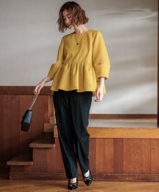 23区 L 【洗える】ドライ2WAYストレッチ テーパードパンツ