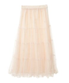 earth music&ecology チュールパールスカート