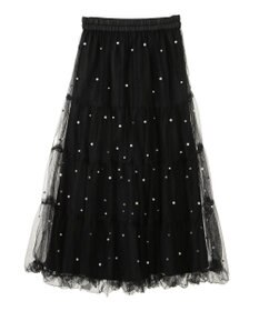 earth music&ecology チュールパールスカート