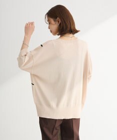 Green Parks 刺繍コードＶネックカーディガン