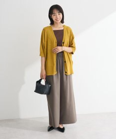 Green Parks 刺繍コードＶネックカーディガン