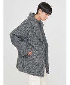 AMERICAN HOLIC ツイードライクコクーンミディコート