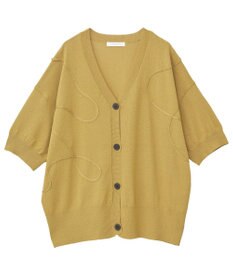 Green Parks 刺繍コードＶネックカーディガン