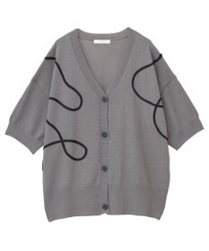 Green Parks 刺繍コードＶネックカーディガン