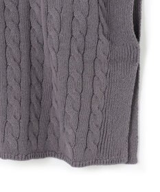 J.PRESS YORK STREET 【WOMEN】コットンニット ケーブルポンチョ