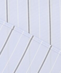 J.PRESS LADIES 【洗える】ランダムストライプ フリルネック ブラウス