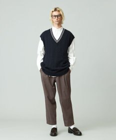 J.PRESS YORK STREET 【UNISEX】チェックテーパードパンツ