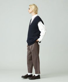 J.PRESS YORK STREET 【UNISEX】チェックテーパードパンツ