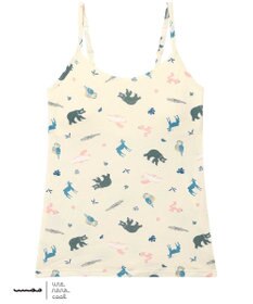 une nana cool MADE WITH 京都市動物園 カップ付きキャミソール